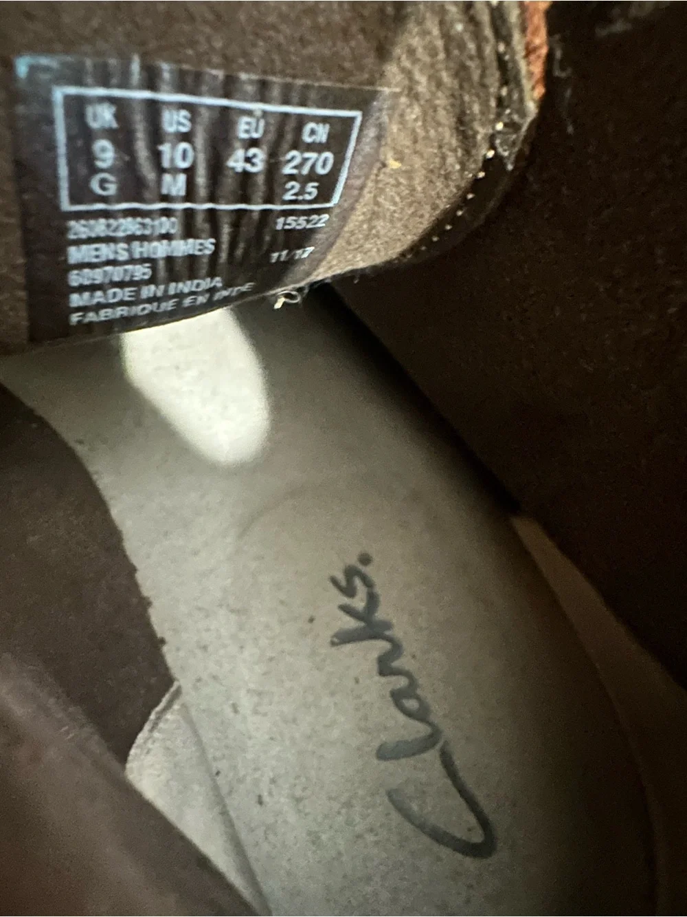 Clarks Dark Brown Leather Chukka Boots